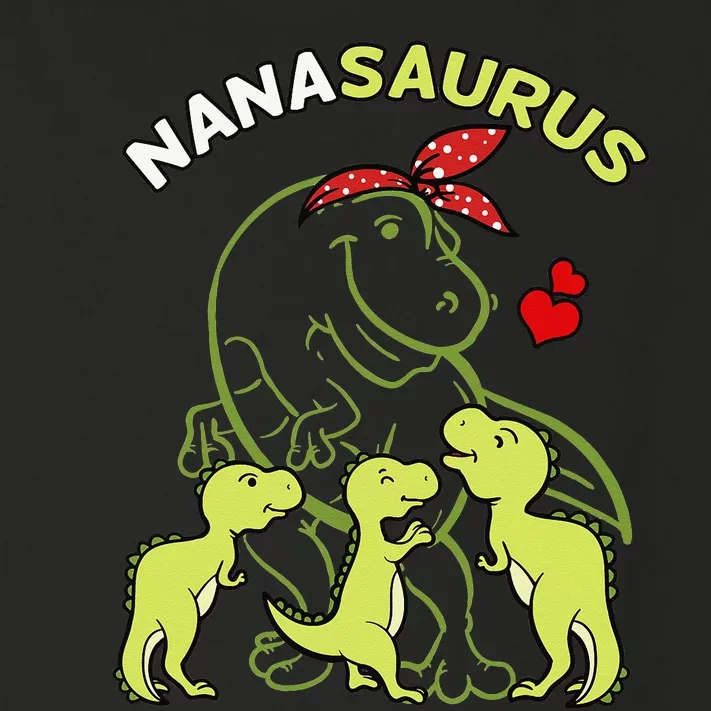 Nanasaurus Nana Tyrannosaurus Dinosaur Mother's Day Toddler Long Sleeve Shirt