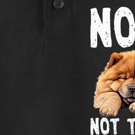 Nope Not Today Lazy Dog Funny Chow Chow Dry Zone Grid Performance Polo