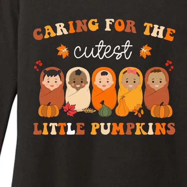 Nicu Nurse Thanksgiving Cutest Pumpkins Mother Baby Nurse Womens CVC Long Sleeve Shirt