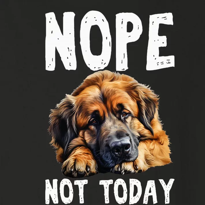 Nope Not Today Lazy Dog Funny Leonberger Toddler Long Sleeve Shirt