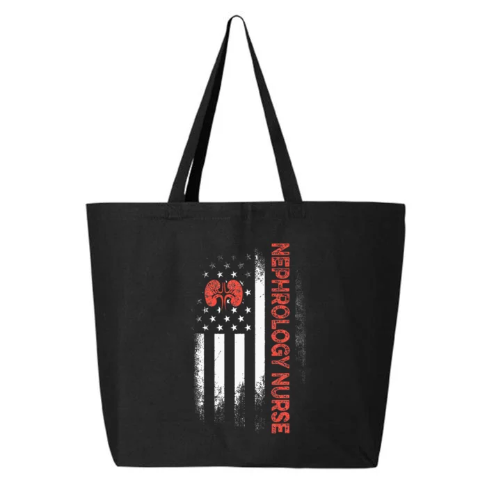 Nephrology Nurse USA Flag Dialysis Nursing RN 25L Jumbo Tote