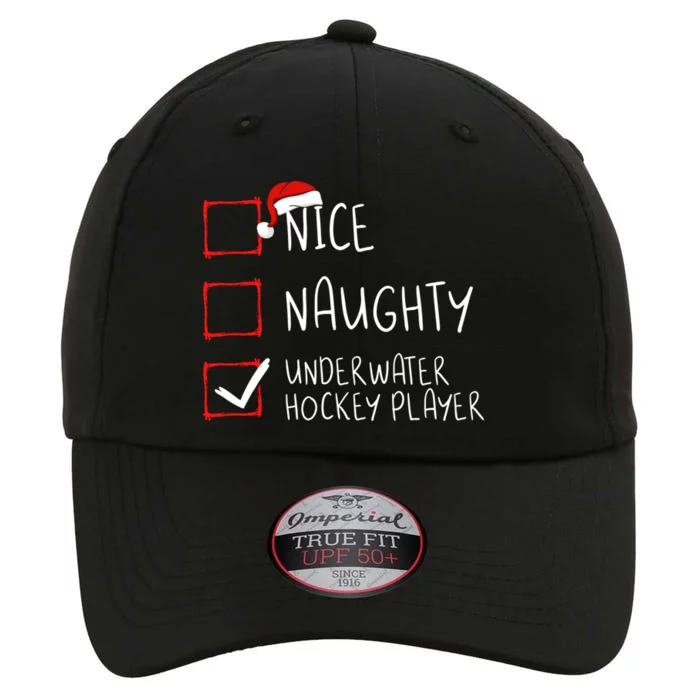 Nice Naughty Underwater Hockey Player List Christmas Santa Gift The Original Performance Cap