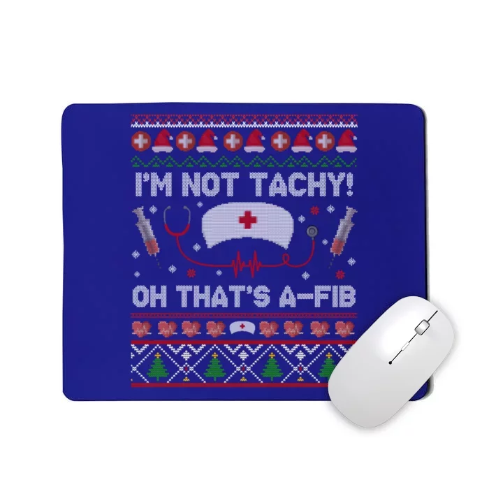 Nurse Nursing Ugly Christmas Sweater Pajamas Er Scrub Tops Meaningful Gift Mousepad