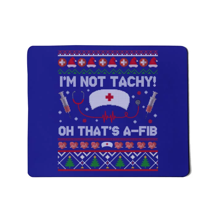 Nurse Nursing Ugly Christmas Sweater Pajamas Er Scrub Tops Meaningful Gift Mousepad