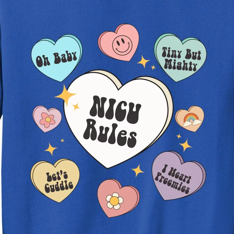 Neonatal Nurse Valentine's Day Heart Candy Nicu Gift Tall Sweatshirt