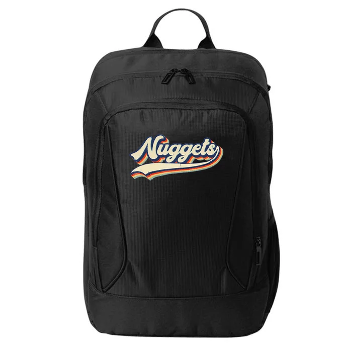 Nuggets Name Vintage Retro City Backpack