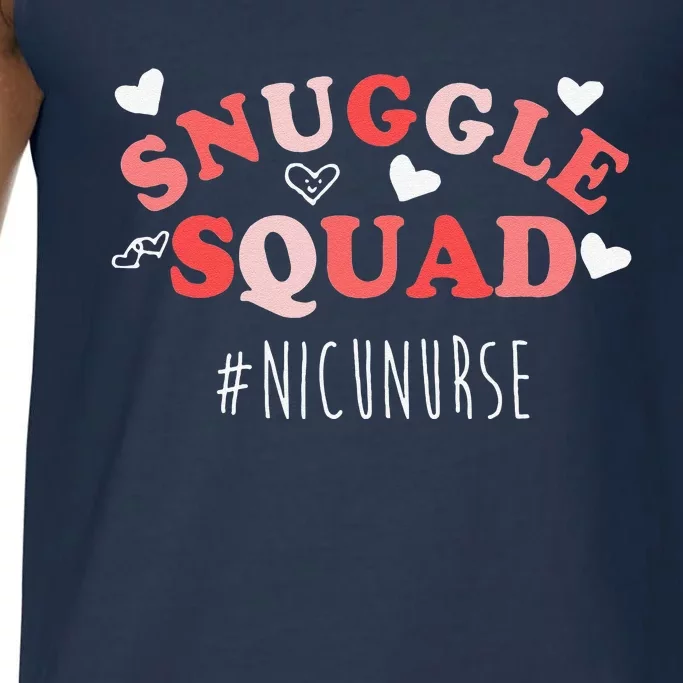 NICU Nurse Valentines Day Snuggle Squad For Neonatal Nurses Comfort Colors® Tank Top