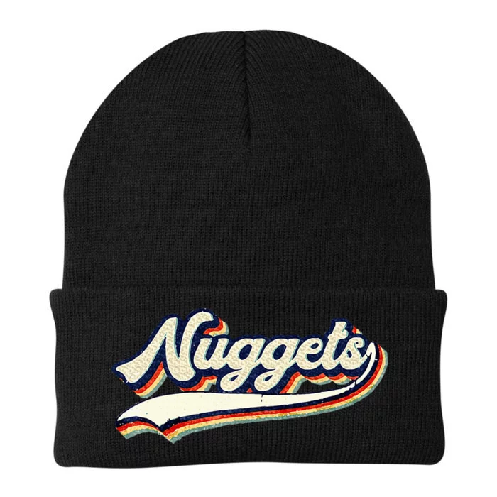 Nuggets Name Vintage Knit Cap Winter Beanie