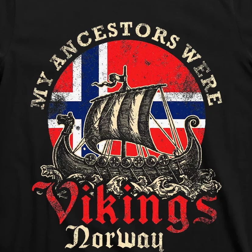 Norwegian Norway Viking Ship Flag T-Shirt