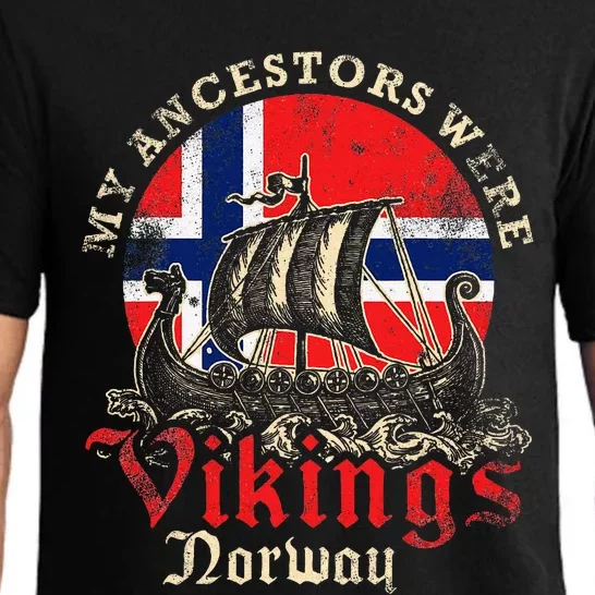 Norwegian Norway Viking Ship Flag Pajama Set