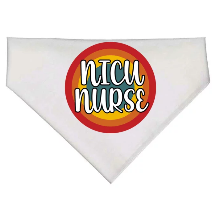 Nicu Nurse Vintage Retro Gift USA-Made Doggie Bandana