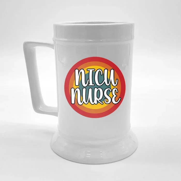 Nicu Nurse Vintage Retro Gift Front & Back Beer Stein