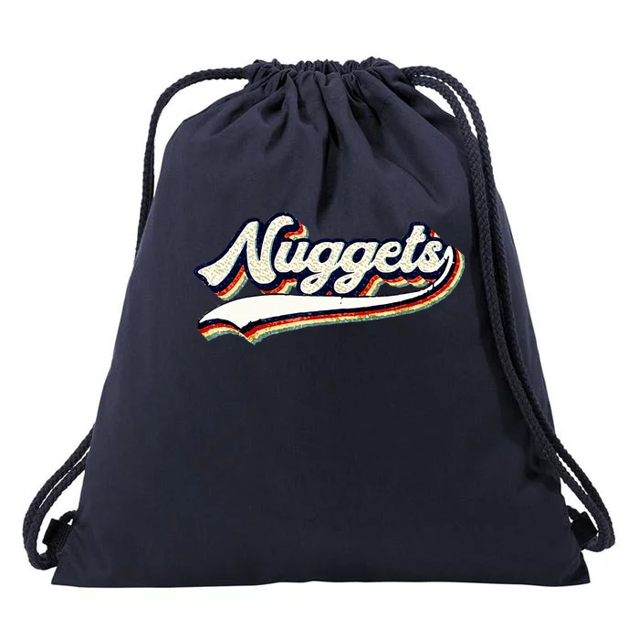 Nuggets Name Vintage Retro Drawstring Bag