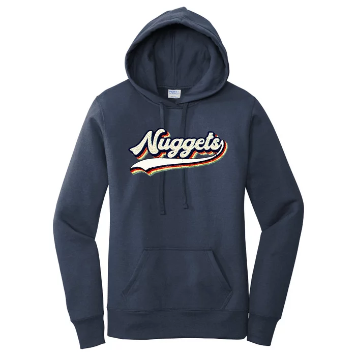 Nuggets Name Vintage Retro Women's Pullover Hoodie