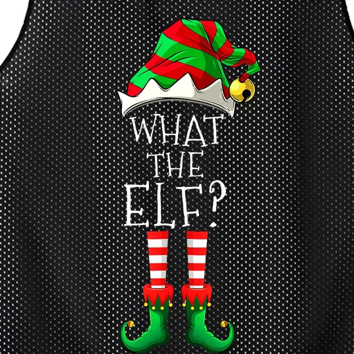 Nice Naughty Whatever Santa Christmas List Mesh Reversible Basketball Jersey Tank