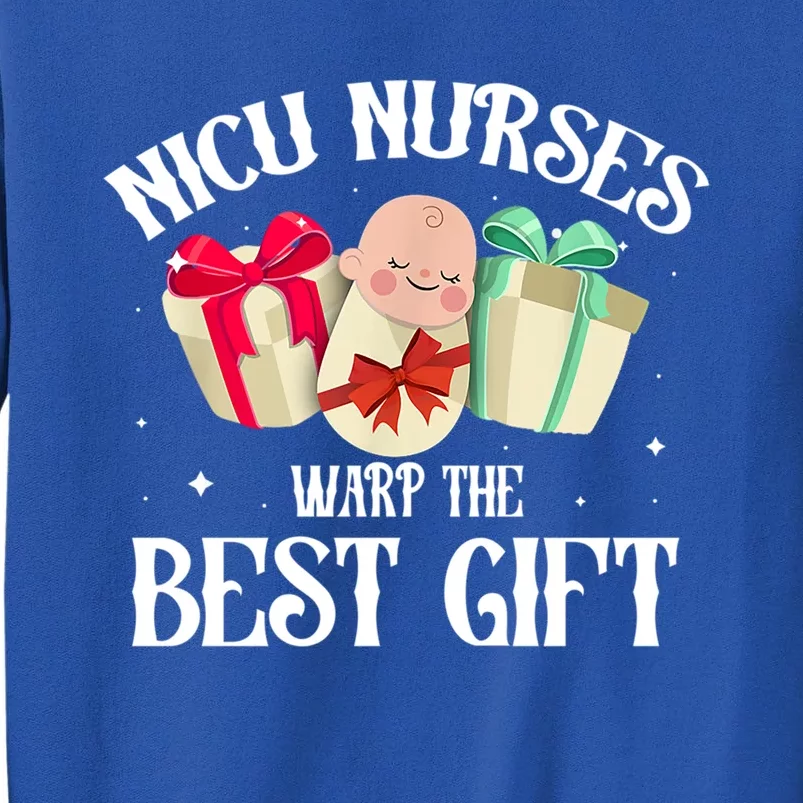 Nicu Nurse Wrap The Best Christmas Funny Gift Nurse Nursing Gift Sweatshirt