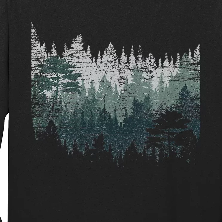 Night Nature Wildlife Trees Outdoor Forest Long Sleeve Shirt