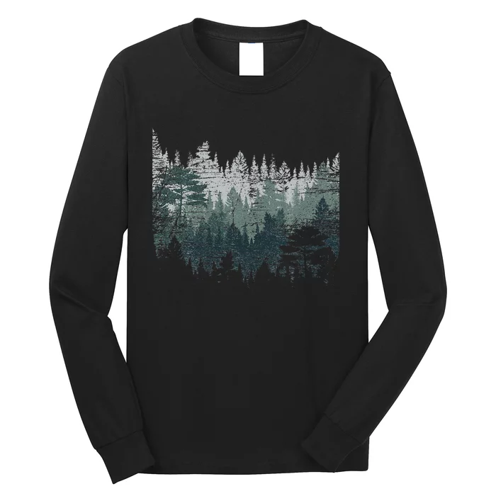 Night Nature Wildlife Trees Outdoor Forest Long Sleeve Shirt