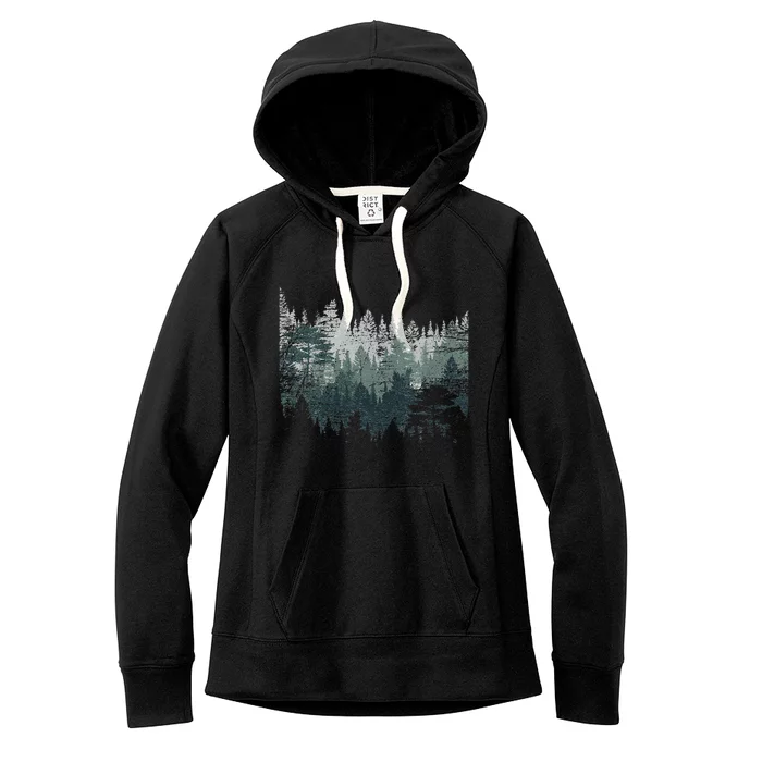 Night Nature Wildlife Trees Outdoor Forest Women's Fleece Hoodie