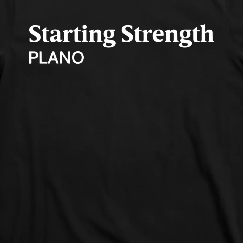 Newman Nahas Wearing Starting Strength Plano T-Shirt