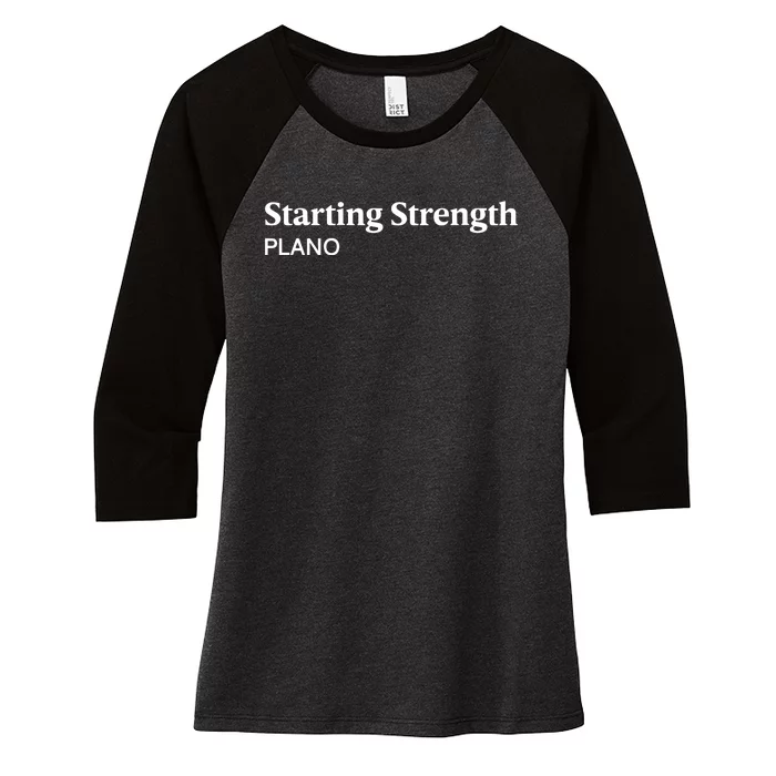 Newman Nahas Wearing Starting Strength Plano Women's Tri-Blend 3/4-Sleeve Raglan Shirt