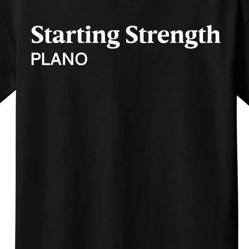 Newman Nahas Wearing Starting Strength Plano Kids T-Shirt