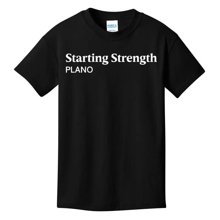 Newman Nahas Wearing Starting Strength Plano Kids T-Shirt