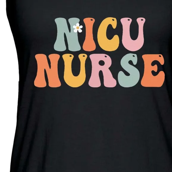 Nicu Nurse Week Groovy Appreciation Day For Women For Work Ladies Essential Flowy Tank