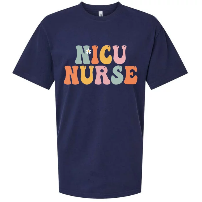 Nicu Nurse Week Groovy Appreciation Day For Women For Work Sueded Cloud Jersey T-Shirt