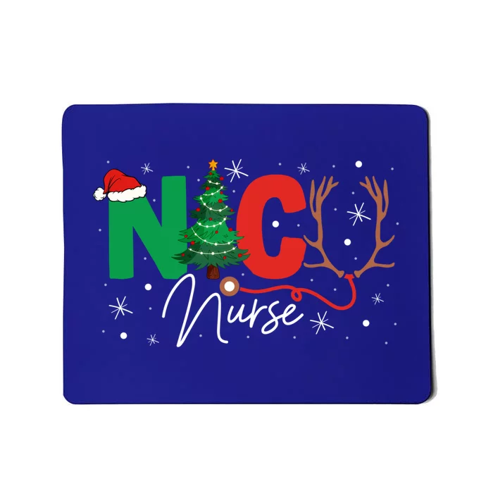 Nicu Nurses Xmas Reindeer Stethoscope Christmas Tree Nursing Cool Gift Mousepad