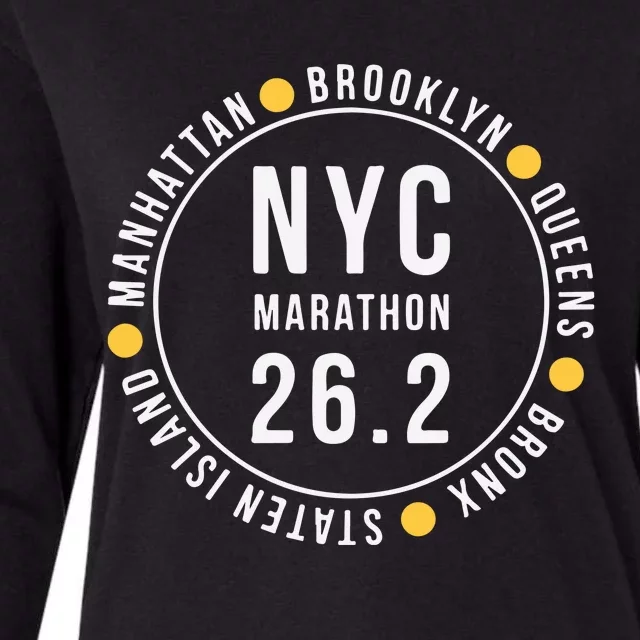 NYC New York City Marathon Womens Cotton Relaxed Long Sleeve T-Shirt