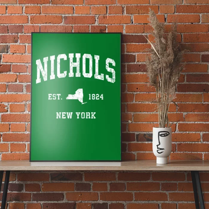 Nichols New York Ny Vintage Athletic Poster