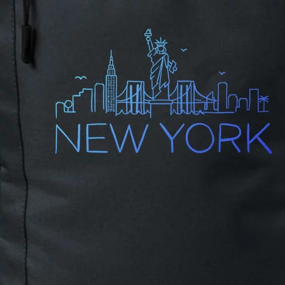 Nyc New York City Skylines Statue Of Liberty Birds Cute Gift Daily Commute Backpack