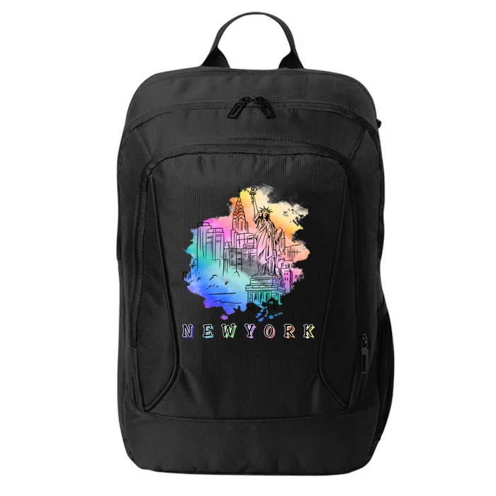 Nyc New York City Skylines Statue Of Liberty Gift City Backpack