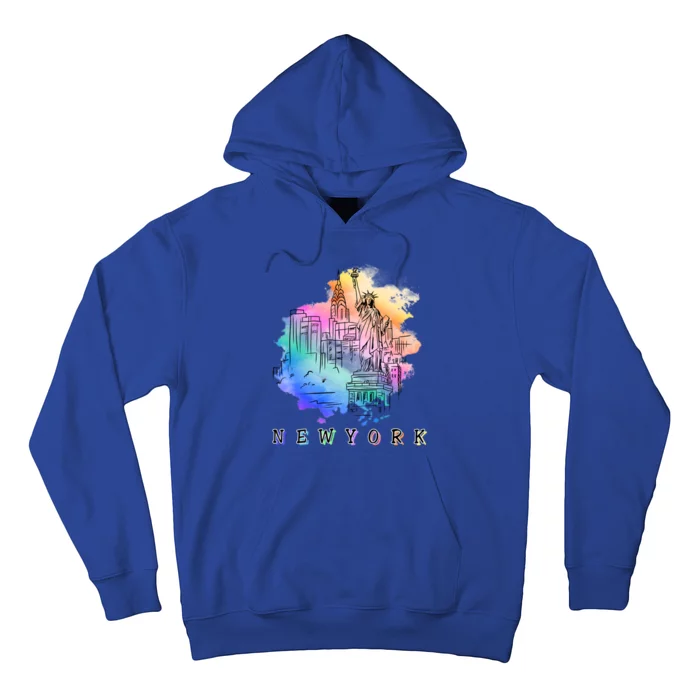 Nyc New York City Skylines Statue Of Liberty Gift Hoodie