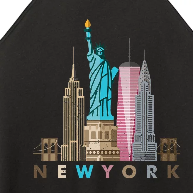 Nyc New York City Skylines Statue Of Liberty Women’s Perfect Tri Rocker Tank