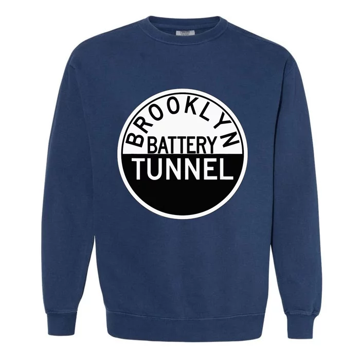 Nyc New York City Brooklyn Battery Tunnel Garment-Dyed Sweatshirt