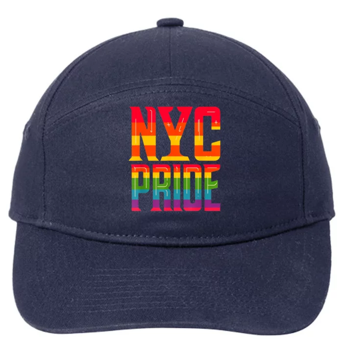 Nyc New York City Pride Month 7-Panel Snapback Hat