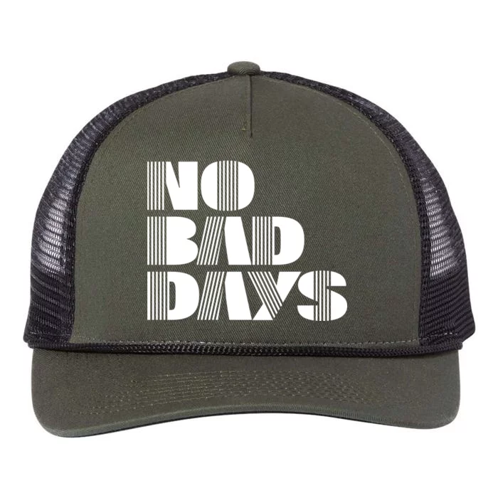 No Bad Days Funny Meme Retro Rope Trucker Hat Cap