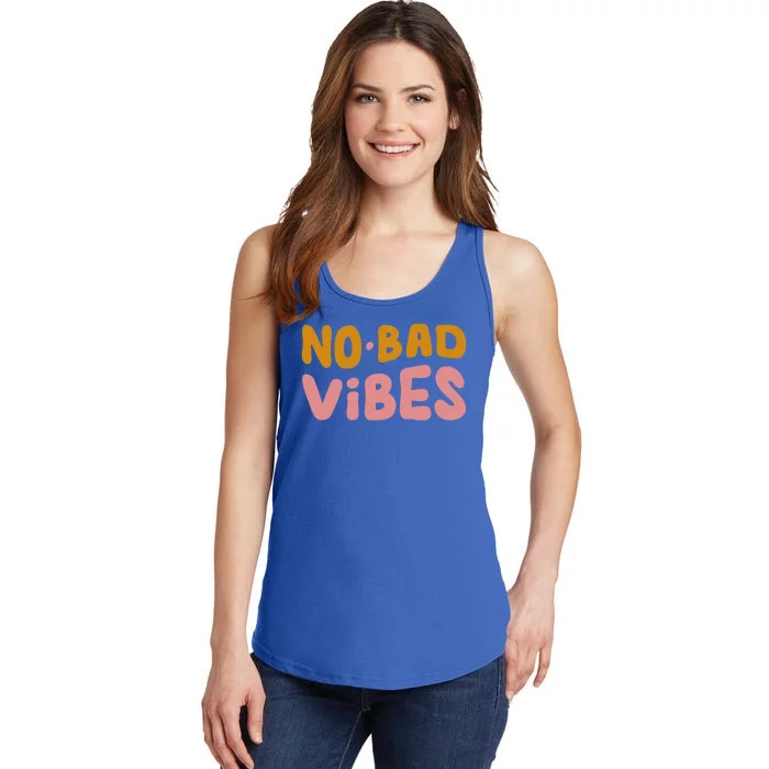 No Bad Vibes Ladies Essential Tank