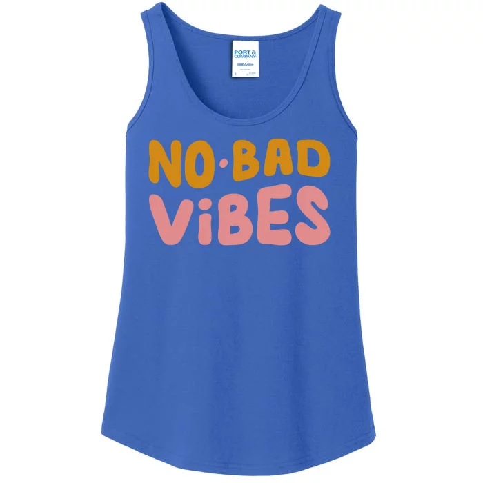 No Bad Vibes Ladies Essential Tank