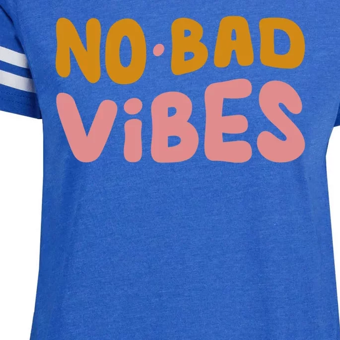 No Bad Vibes Enza Ladies Jersey Football T-Shirt