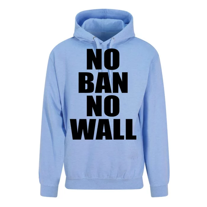 No Ban No Wall Anti Trump Resist Unisex Surf Hoodie