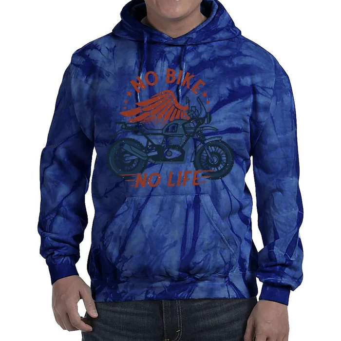 No Bike No Life Motrocycle Tie Dye Hoodie