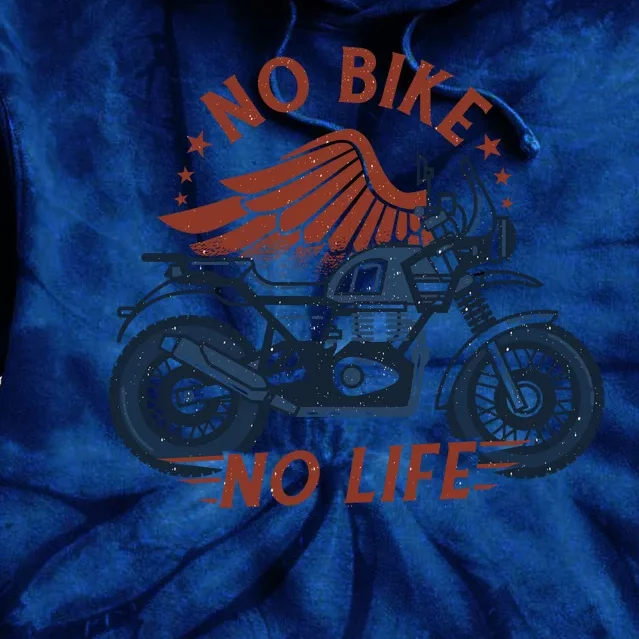 No Bike No Life Motrocycle Tie Dye Hoodie