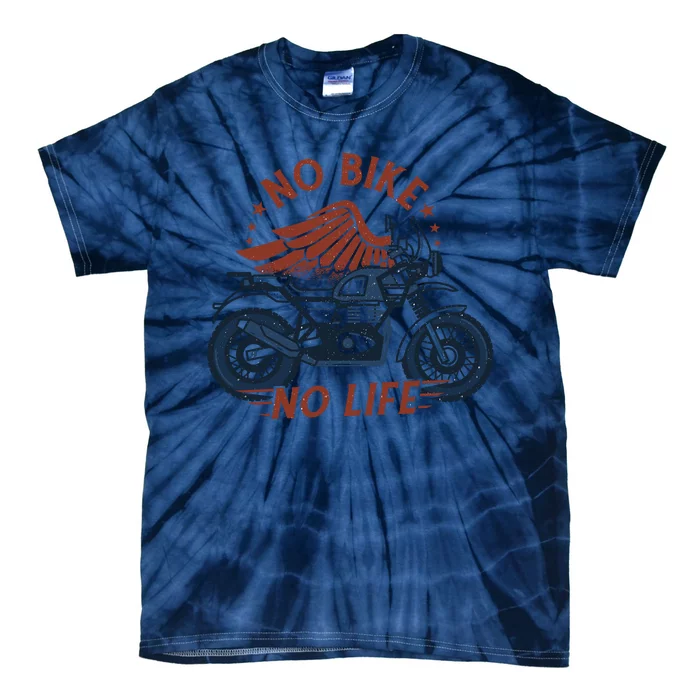 No Bike No Life Motrocycle Tie-Dye T-Shirt