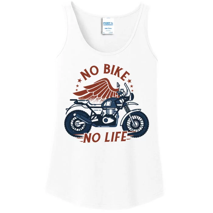 No Bike No Life Motrocycle Ladies Essential Tank