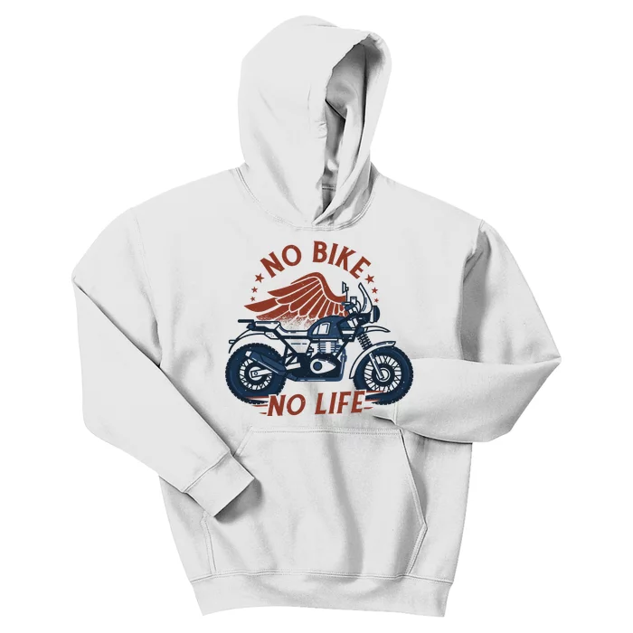 No Bike No Life Motrocycle Kids Hoodie