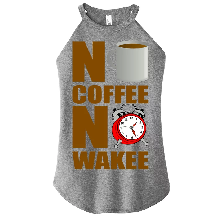 No Coffee No Wakee Women’s Perfect Tri Rocker Tank