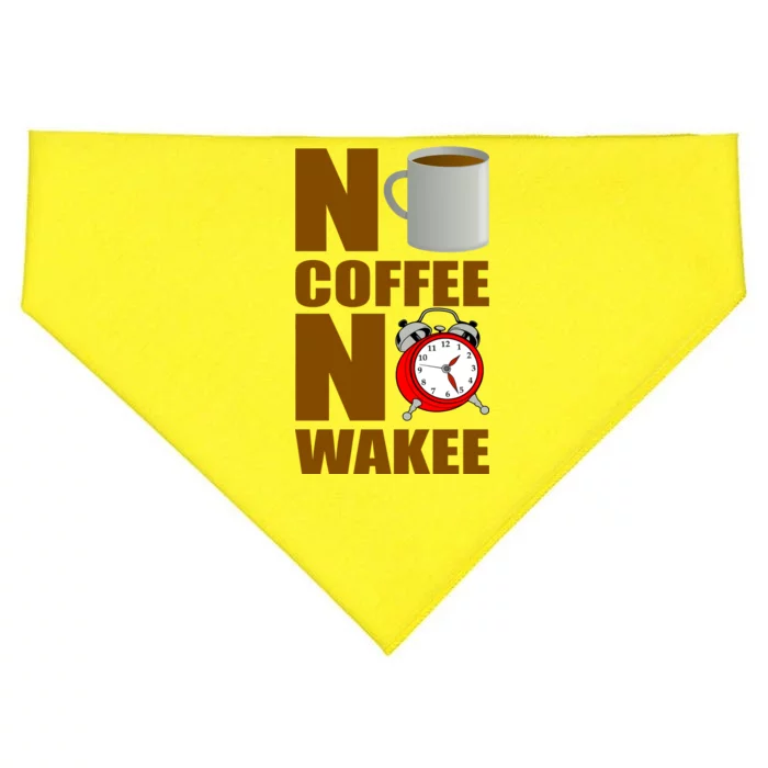 No Coffee No Wakee USA-Made Doggie Bandana